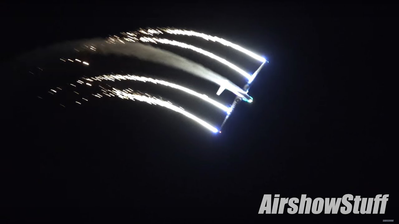 AeroSPARX Night Pyrotechnic Display - Zhengzhou Airshow 2018