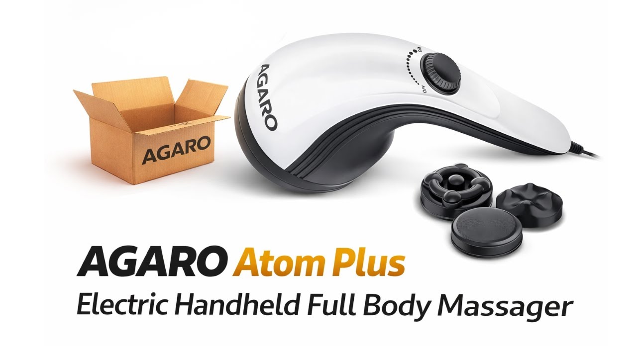 AGARO Atom Plus Electric Handheld Massager Unboxing & First Impressions