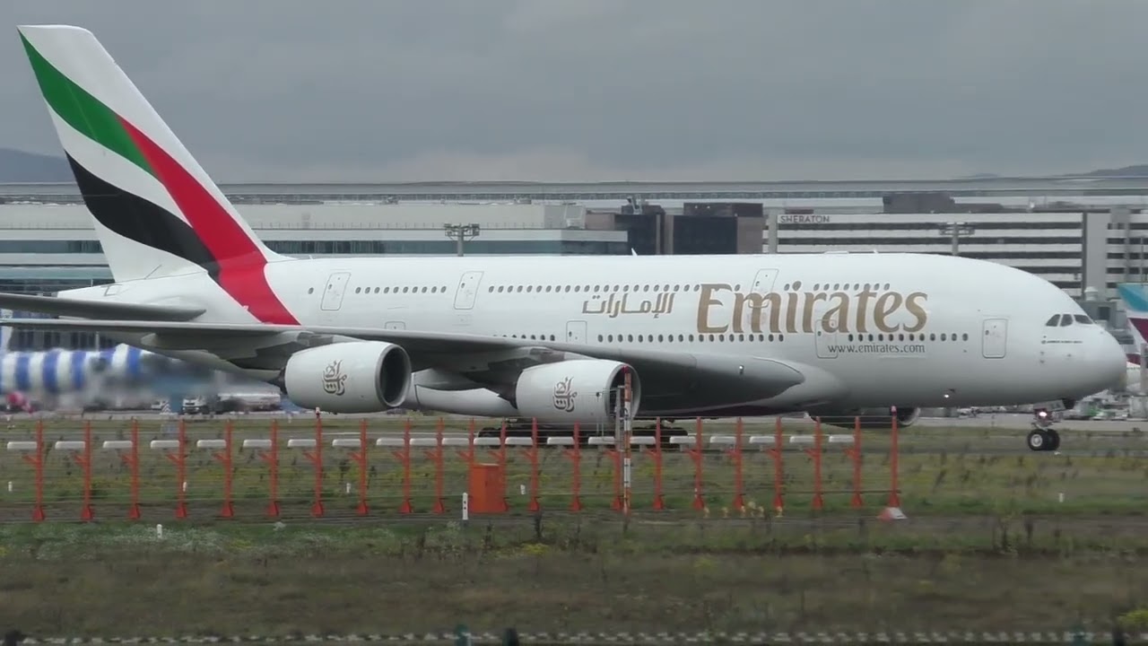 Frankfurt Airport Planespotting 🛩️ (Emirats A380) 