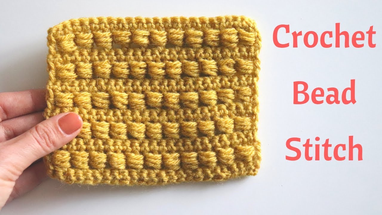 Crochet Bead Stitch / Free Crochet Tutorial