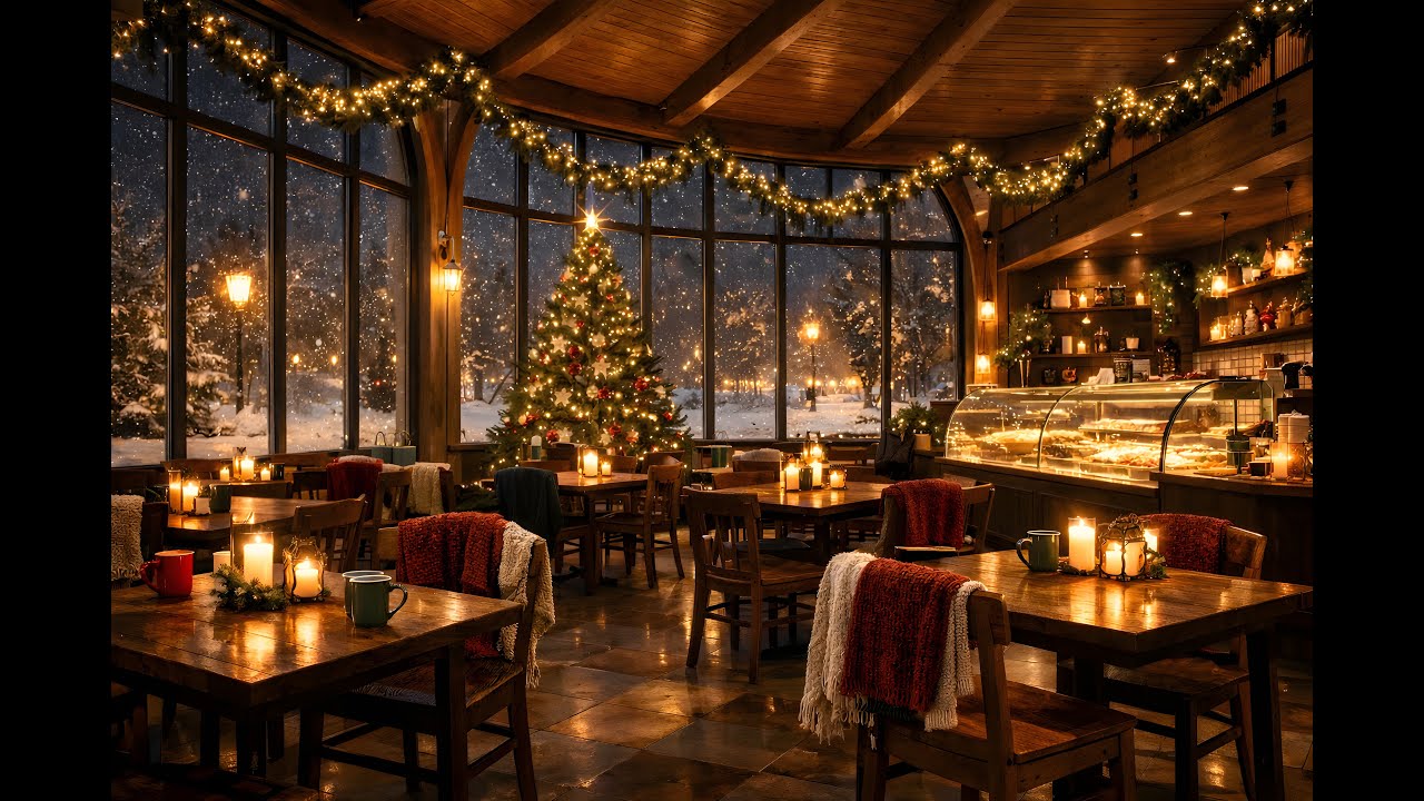 late night christmas café🎄cozy lo-li beats to study, relax & focus