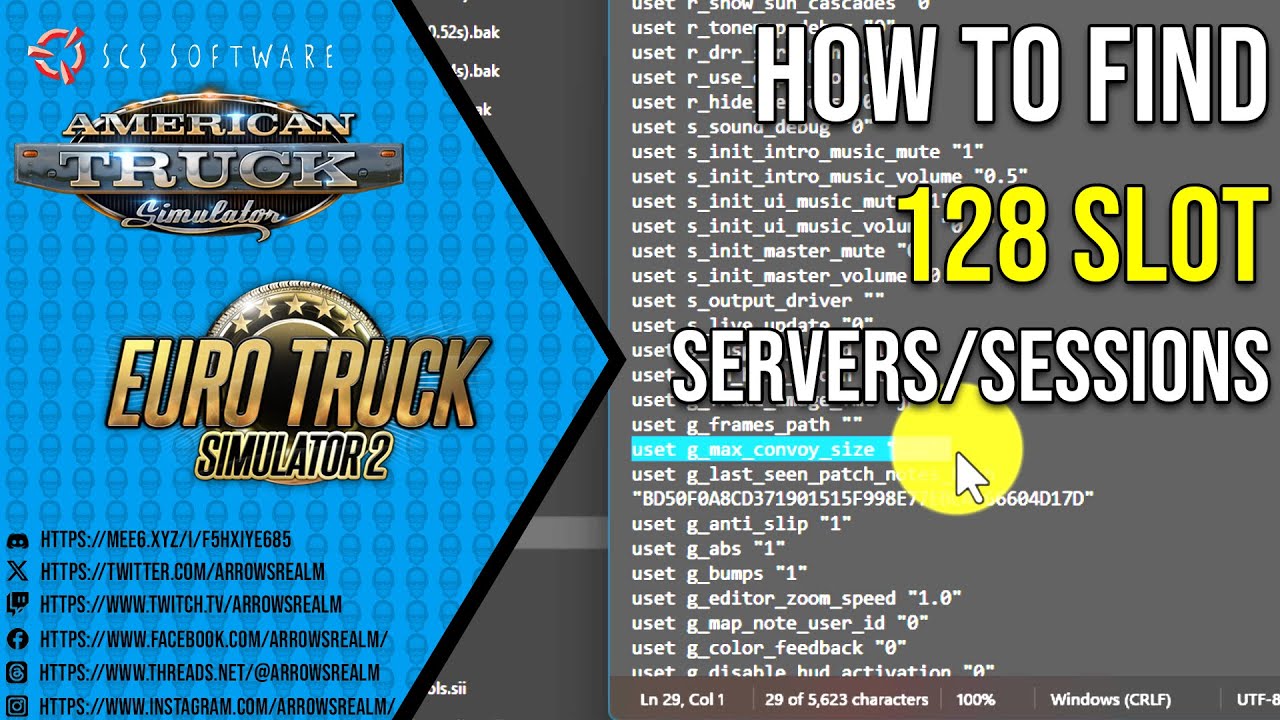 [ #ets2 #ats ] How to find 128 slots convoy server or session? (2025)