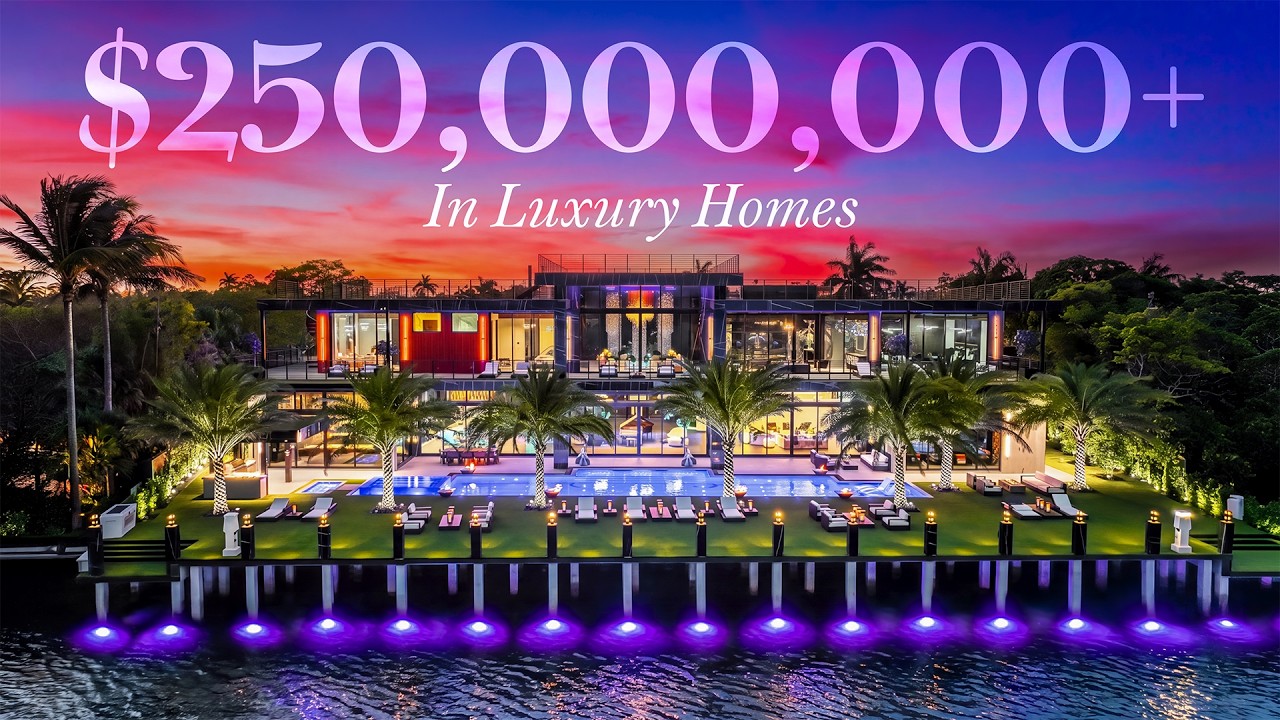 Inside a Fort Lauderdale Waterfront Mega-Mansion + 15 Luxury Homes | 2-Hour Tour