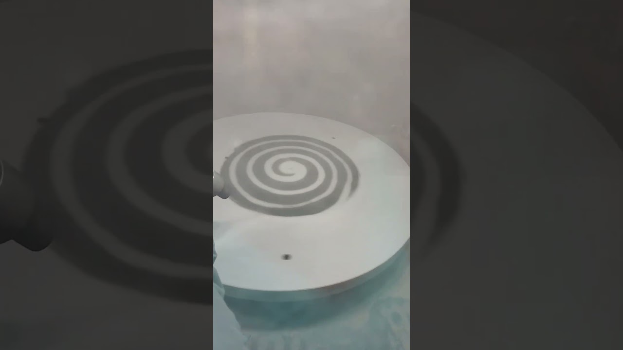 Using a turntable INSIDE of your blast cabinet - So efficient! #mediablasting #crosslinc