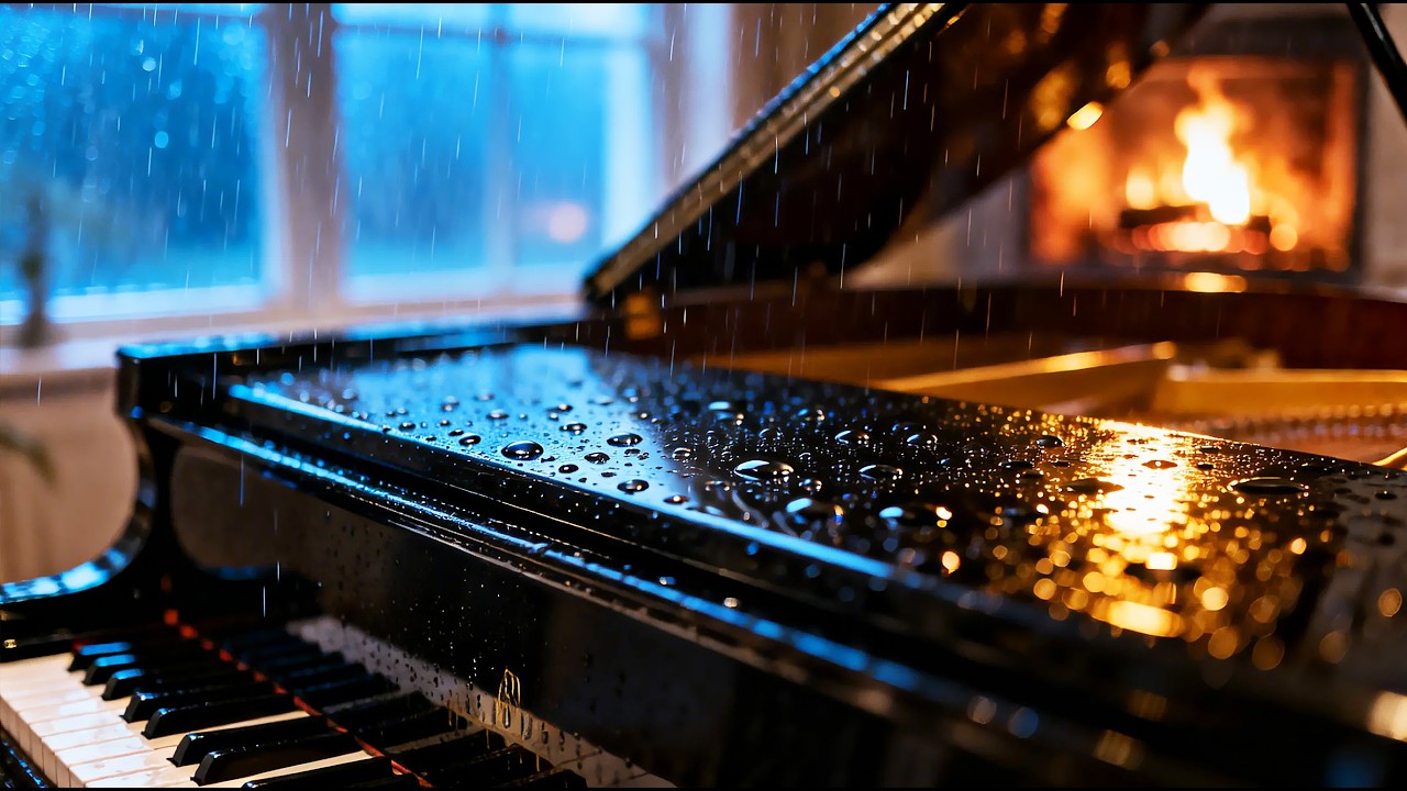 Beautiful Relaxing Music - Stop Overthinking & Relieve Stress (Rain & Piano)