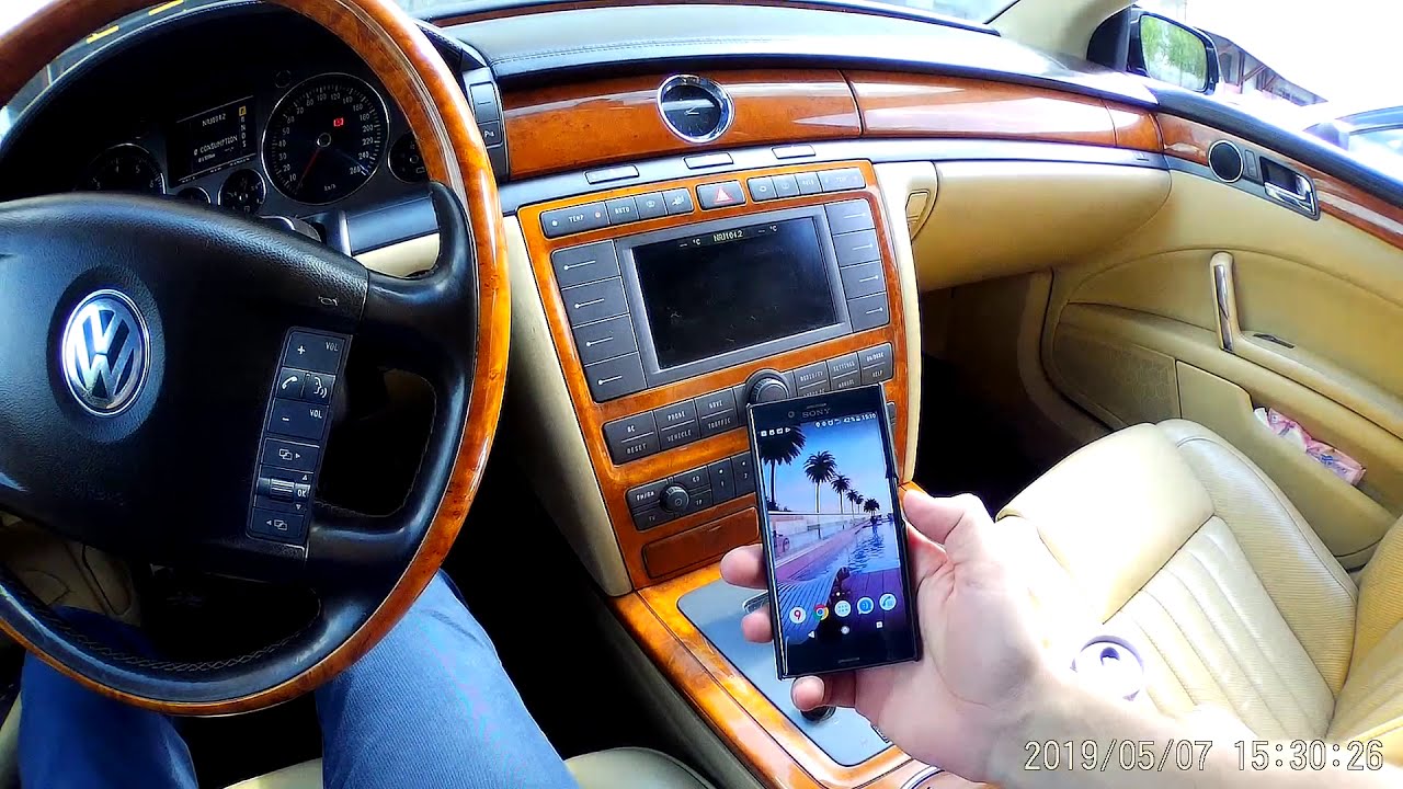 Bluetooth через AUX на VW Phaeton