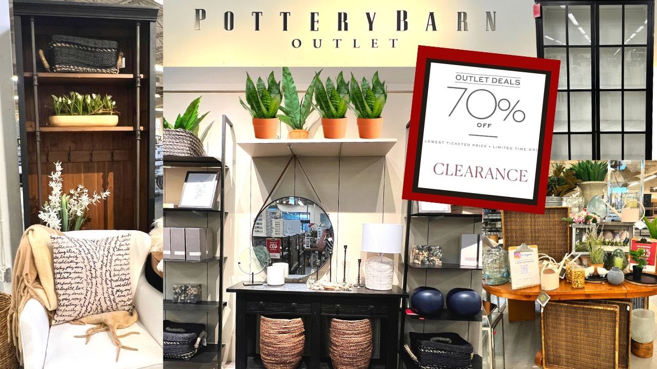 POTTERY BARN 70%OFF  HIGH END HOME DECOR & FURNITURE | HOW TO SCORE BIG AT POTTERY BARN OUTLETS
