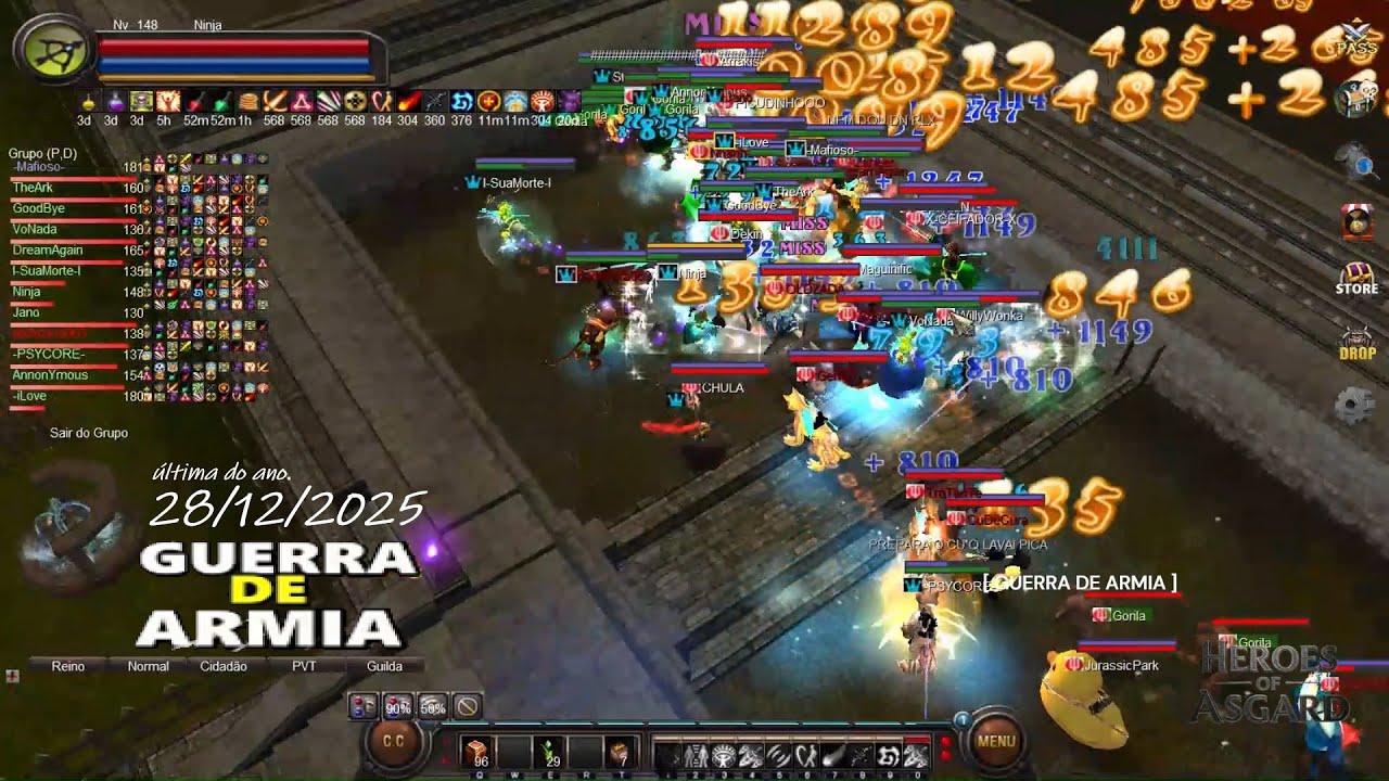 WYD Heroes Of Asgard - ÚLTIMA GUERRA DE ARMIA DO ANO.