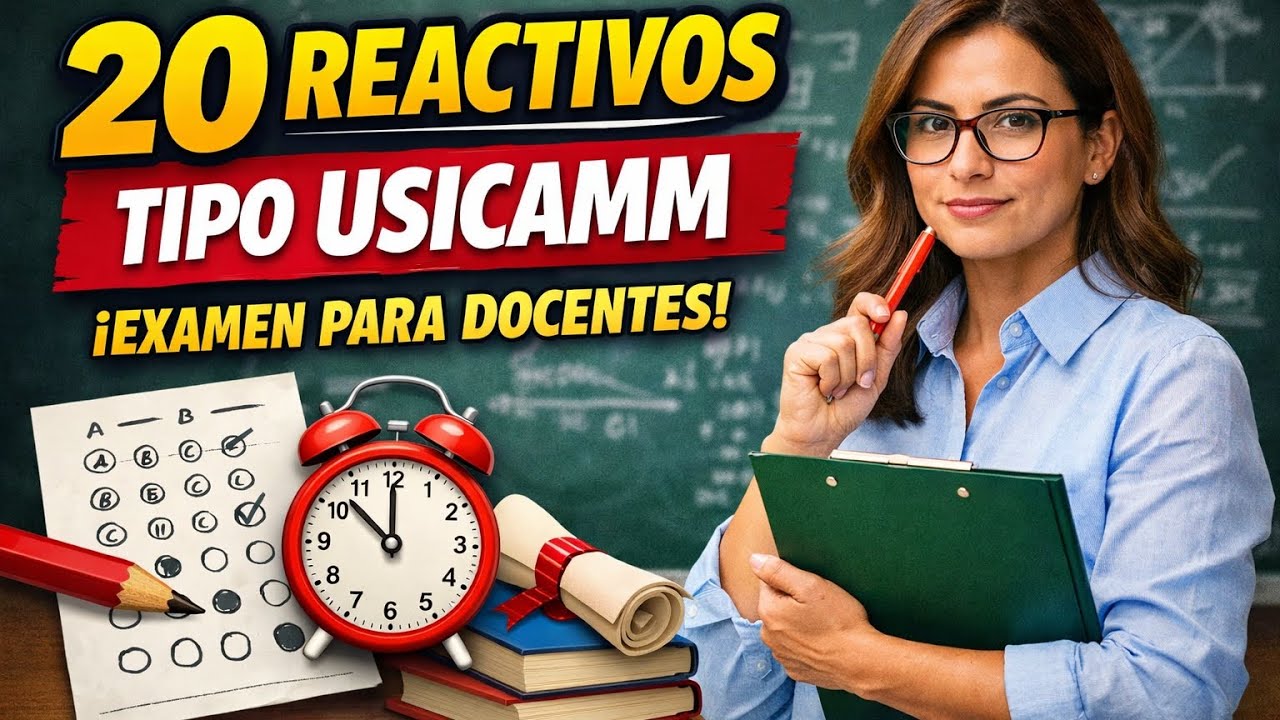 20 Reactivos Tipo USICAMM | Simulador para Admisión, Promoción Horizontal y Vertical 2026