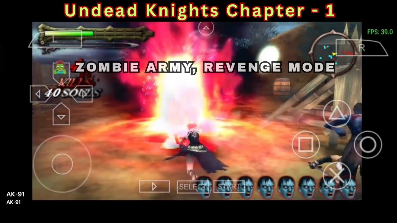 Undead Knights PSP Gameplay | Chapter 1 | Zombie Army Revenge Mode