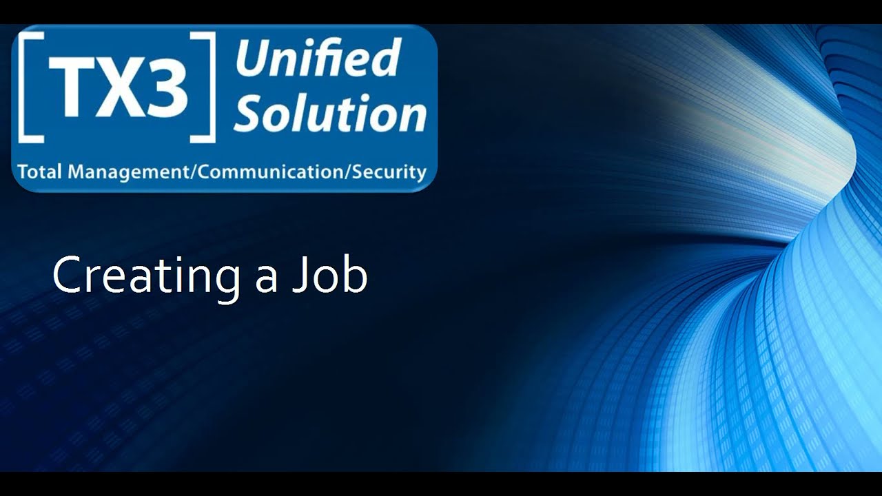 TX3 Configurator -  How to Create a Telephone Entry or Access Control Job