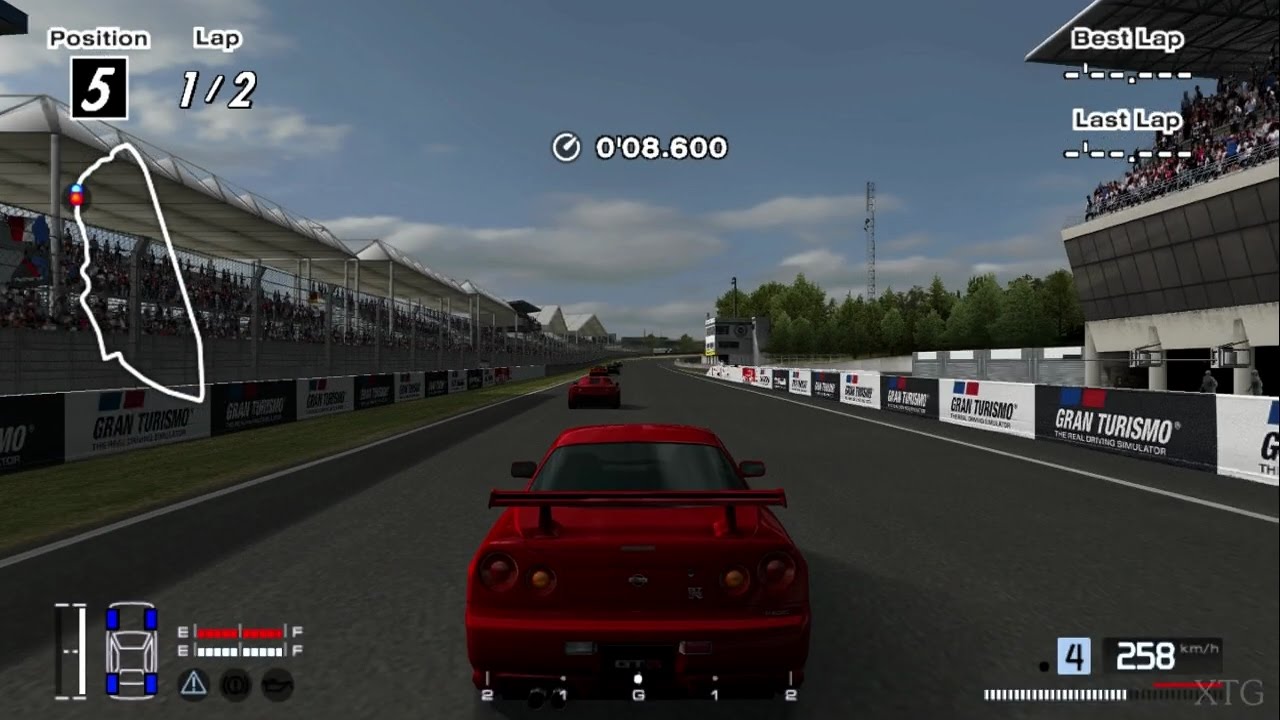[#746] Gran Turismo 4 - Nissan SKYLINE GT-R V-spec (R34) '99 Hybrid PS2 Gameplay HD