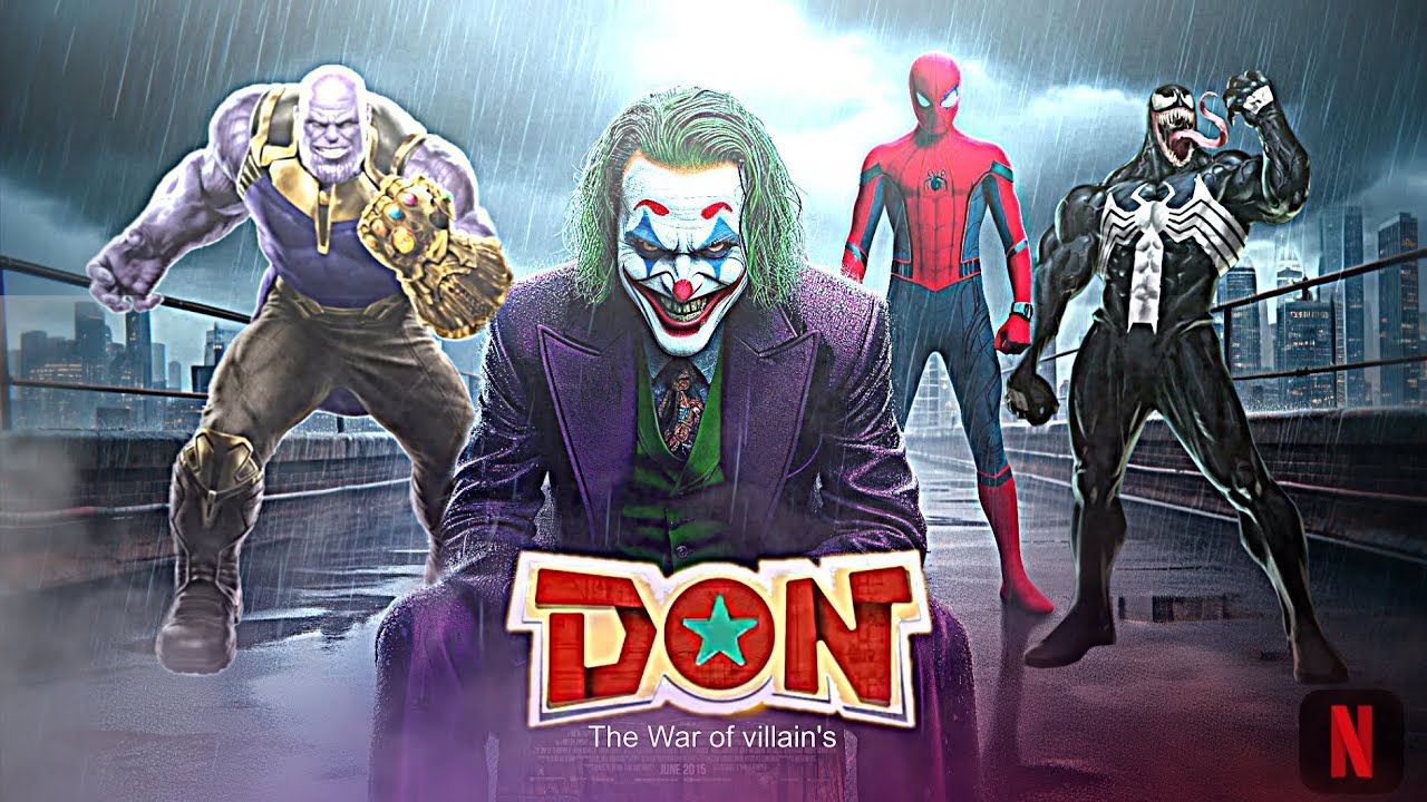 The war of villain's - Spiderman thanos vs Joker & Venom| #spiderman 