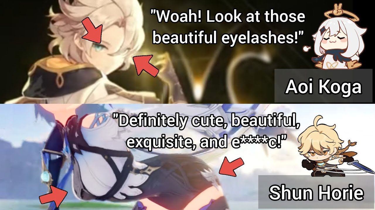 Genshin Radio | Shun Horie & Aoi Koga Reaction To Eula & Albedo Character Demo [ENG Sub]