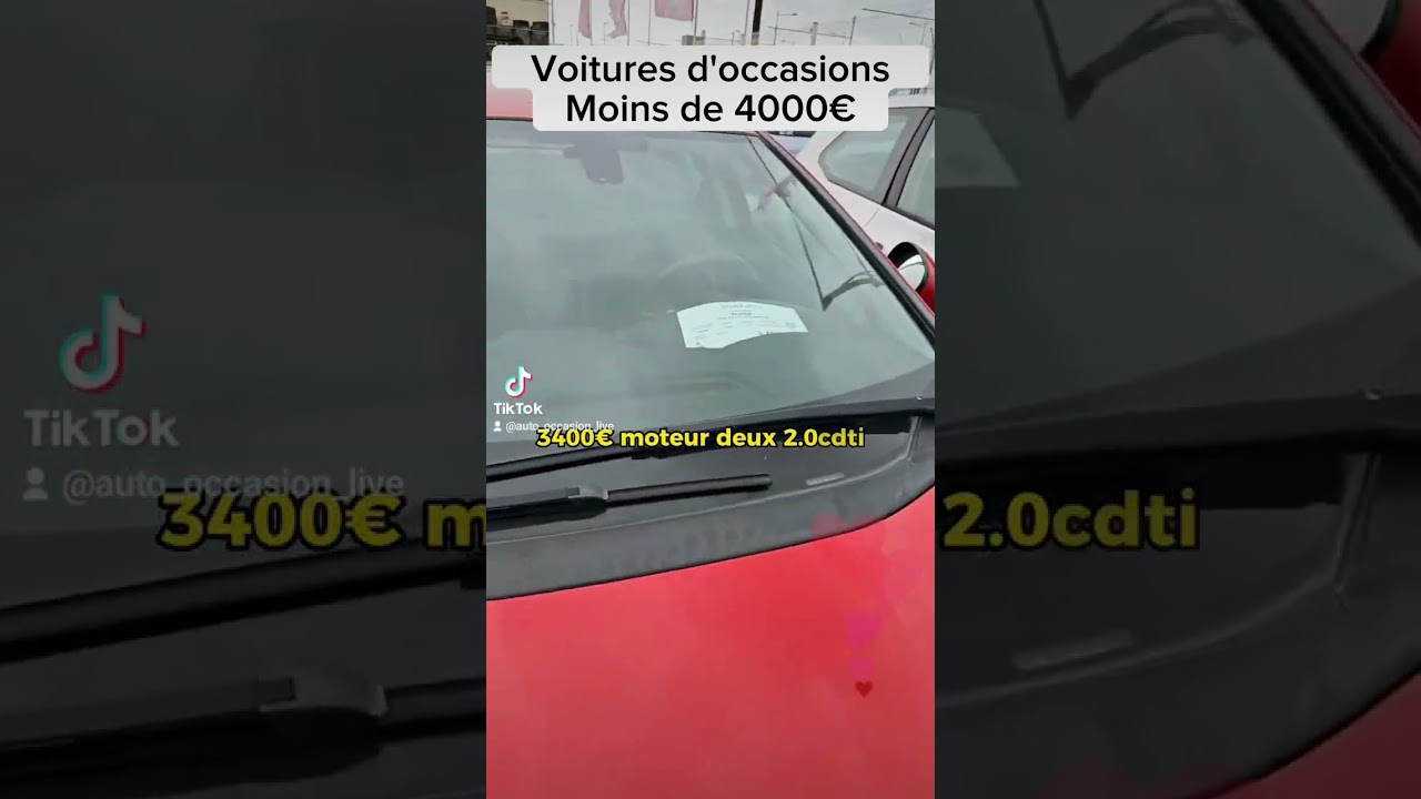 voitures d'occasions moins de 4000&euro; en France