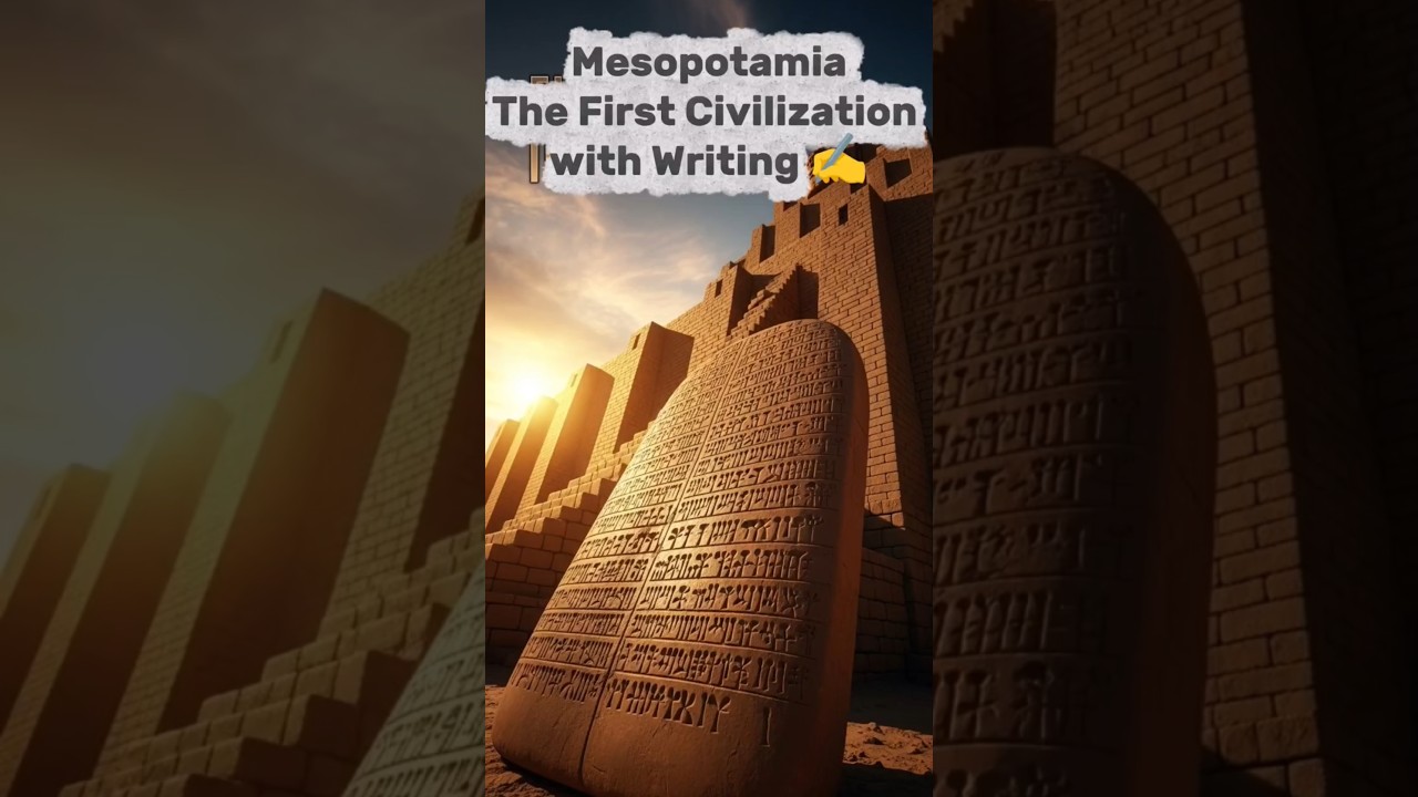 The Birth of Writing: Mesopotamia&rsquo;s Legacy#mesopotamia #history #shorts