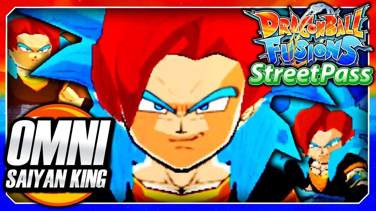Dragon Ball Fusions 3DS English: Omni King of Saiyans (SSJ4 & SSB Streetpass Fusion) Fusion Gameplay