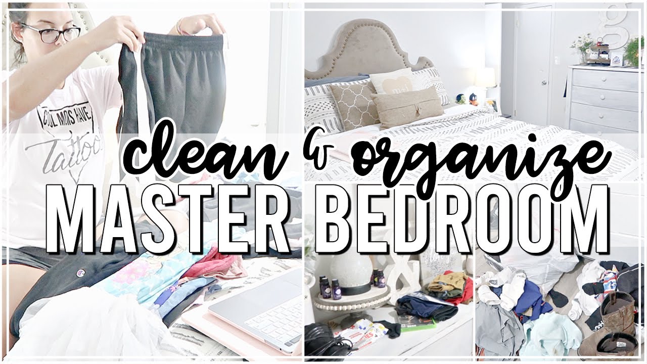 MASTER BEDROOM ORGANIZE & CLEAN WITH ME | BONUS: LAUNDRY MOTIVATION | RELATABLE CLEANING MOTIVATION