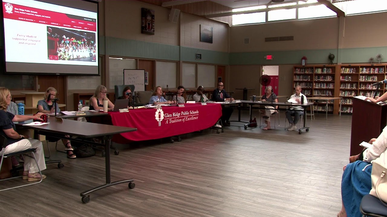 Glen Ridge BOE  Live Stream 7/22/25