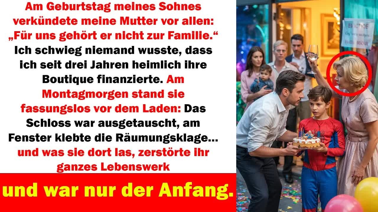 „Am Geburtstag meines Sohnes verstößt mich meine Mutter – am Montag verliert sie alles“