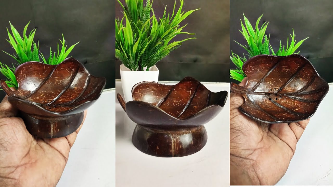 Coconut shell sop dish craft ideas 
