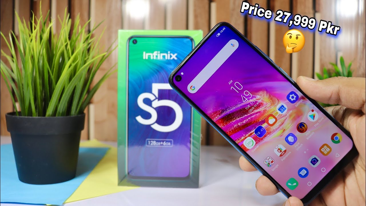 Infinix S5 Unboxing 6GB/128GB - Punch Hole Display| Quad Camera| & Price In Pakistan Urdu/Hindi