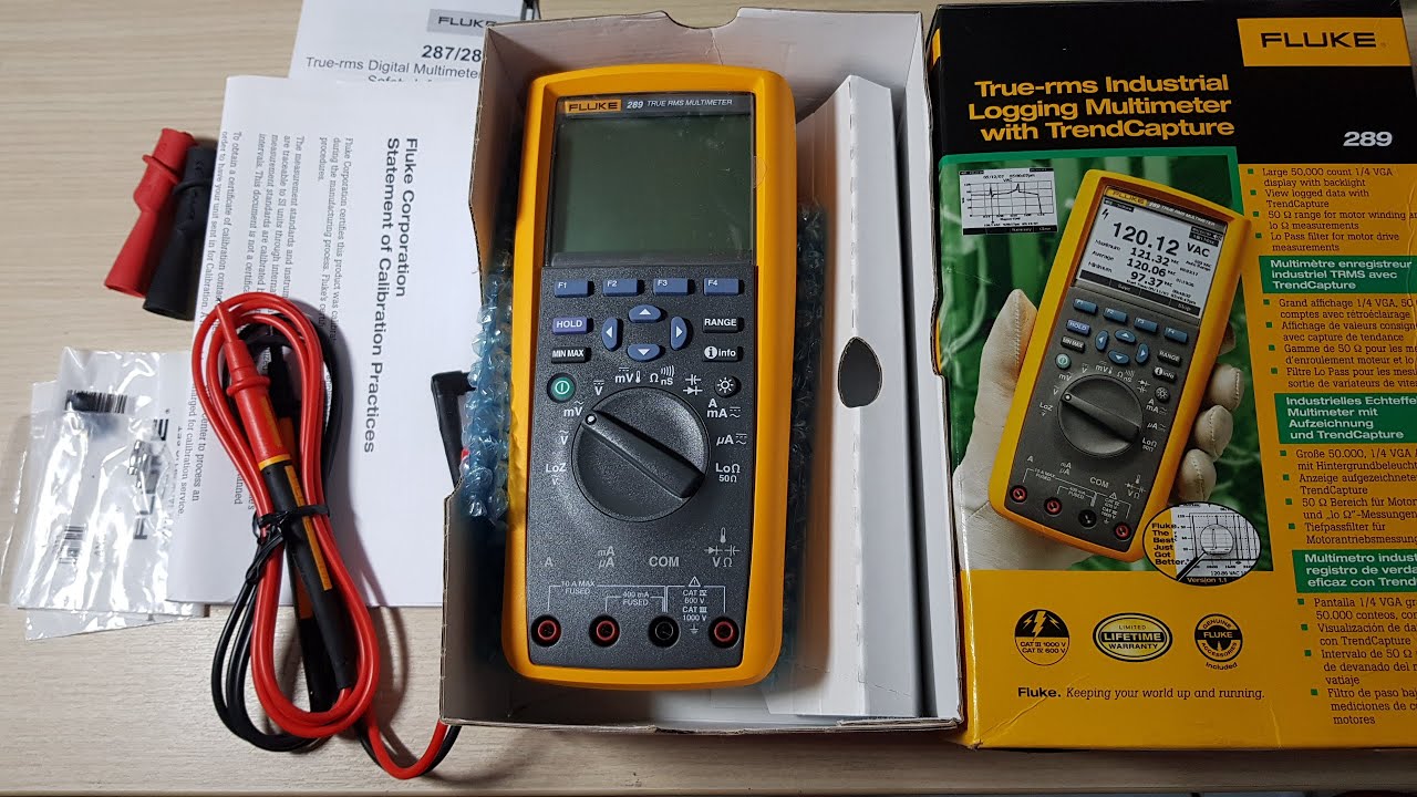 Bóc hộp đồng hồ vạn năng Fluke 289 (2023)