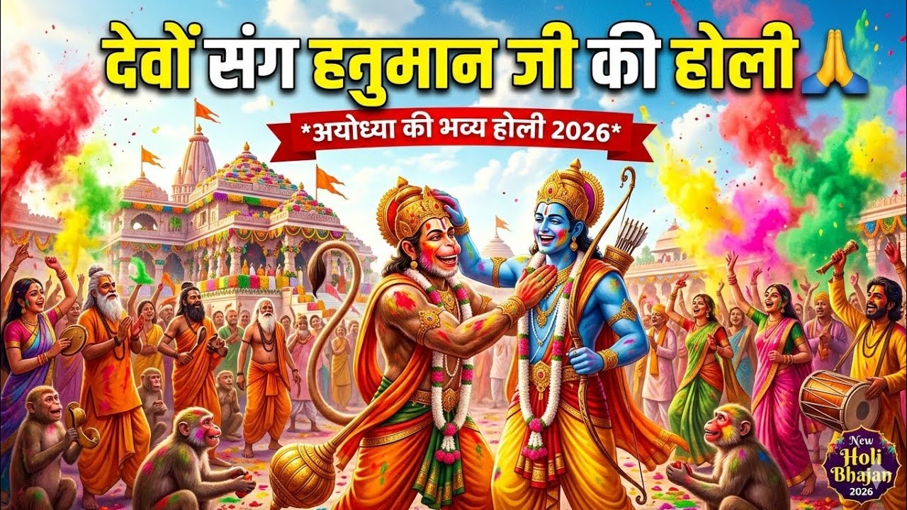 देवों संग खेले हनुमान होली 2026 | New Bajrangbali DJ Holi Song | Suno Bhakti Songs