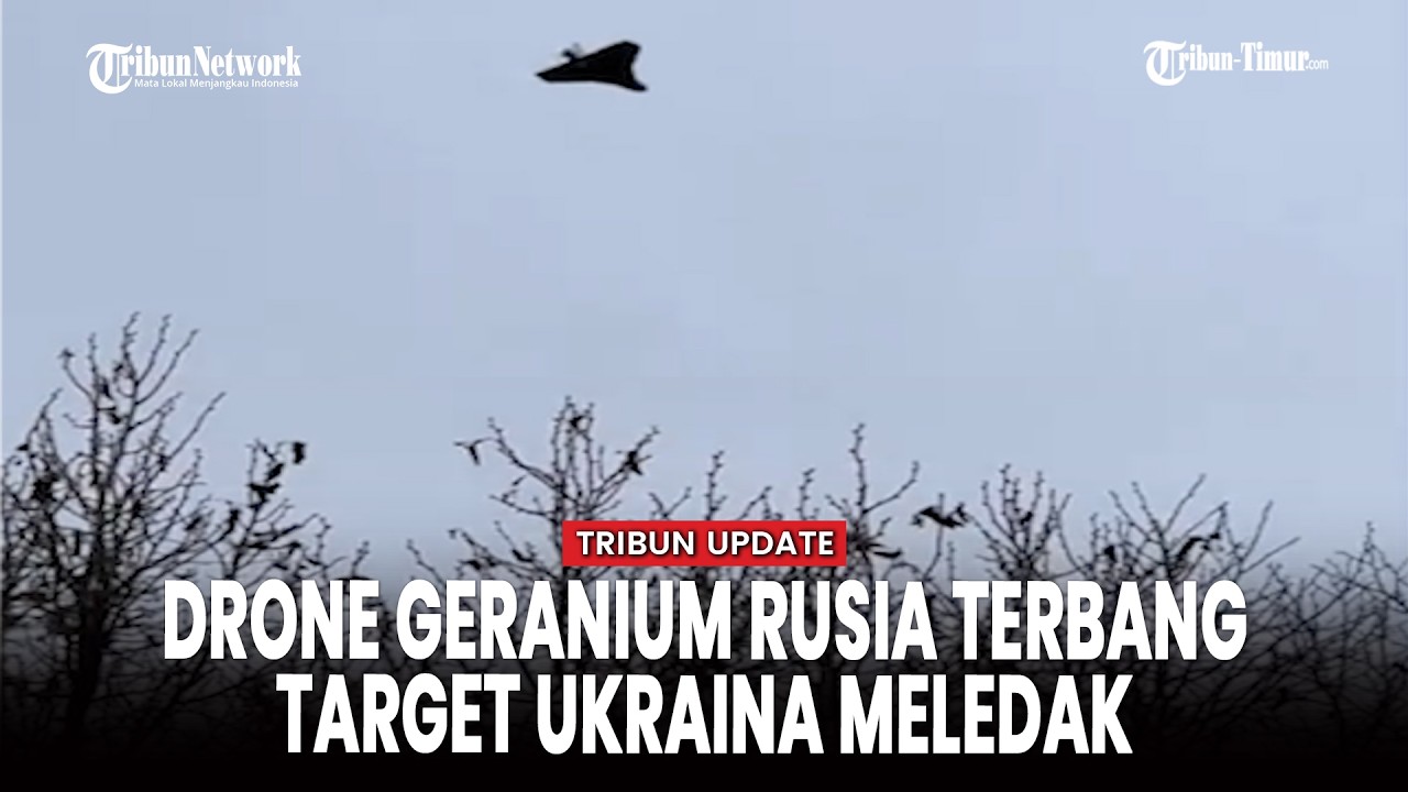Rusia Pamer Momen Drone “Geranium” dan “Gerbera” Mengudara dan Incar Militer Ukraina