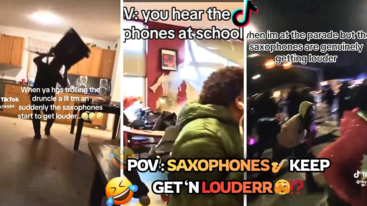 🎷SAXOPHONE KEPT GETTING LOUDER 🔊TREND🤣⁉️ |  TikTok Compilation