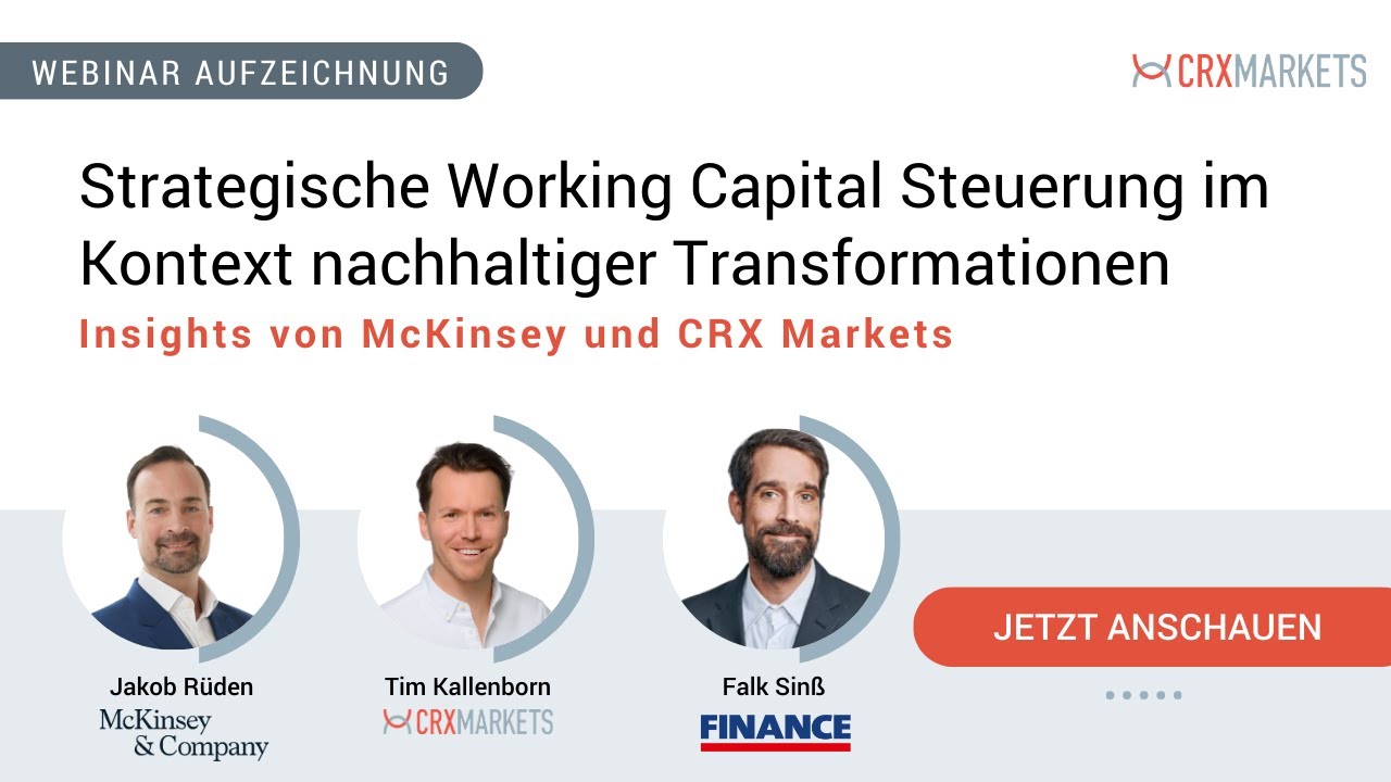 Strategische Working Capital Steuerung im Kontext nachhaltiger Transformationen