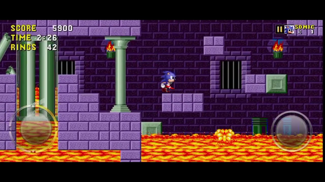 До прошёл Marble zone  (Sonic the hedgehog ну или же Соник 1 на телефоне).