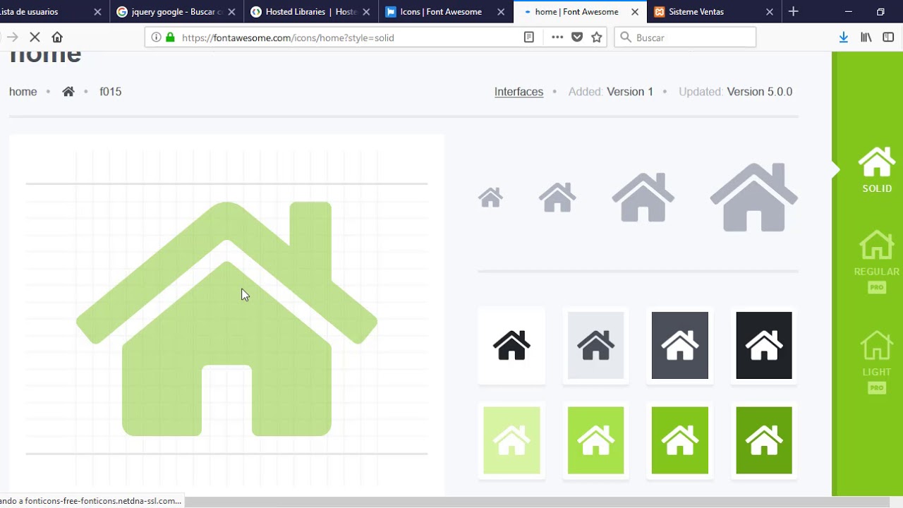 Insertar iconos en  Sitio Web sin usar imagenes