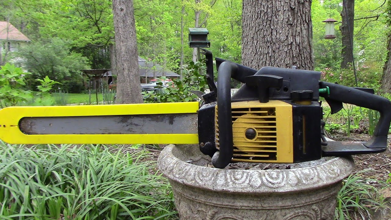 Starting a McCulloch PM 610 Chainsaw After a Long Rest