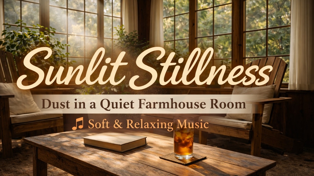 Sunlit Stillness ☀️ Soft Relaxing Music in a Quiet Farmhouse Room
