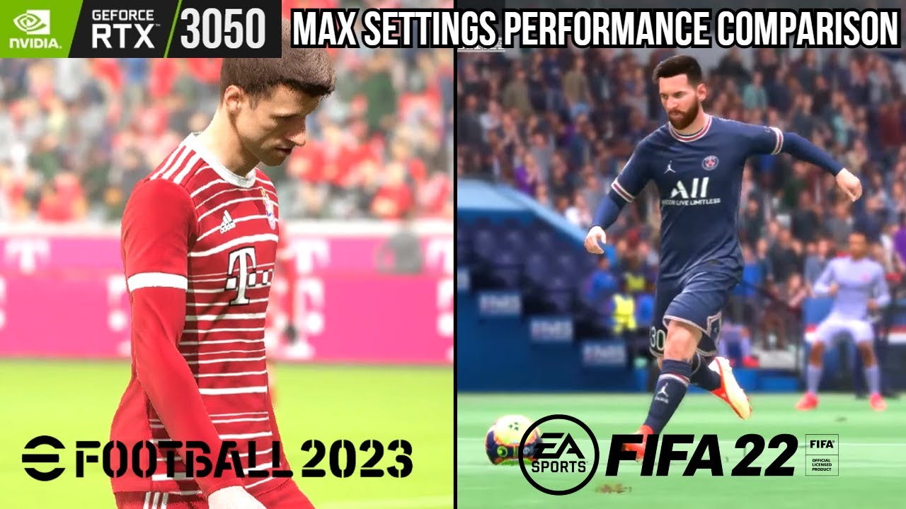 eFootball&trade; 2023 vs FIFA 22 Performance Comparison