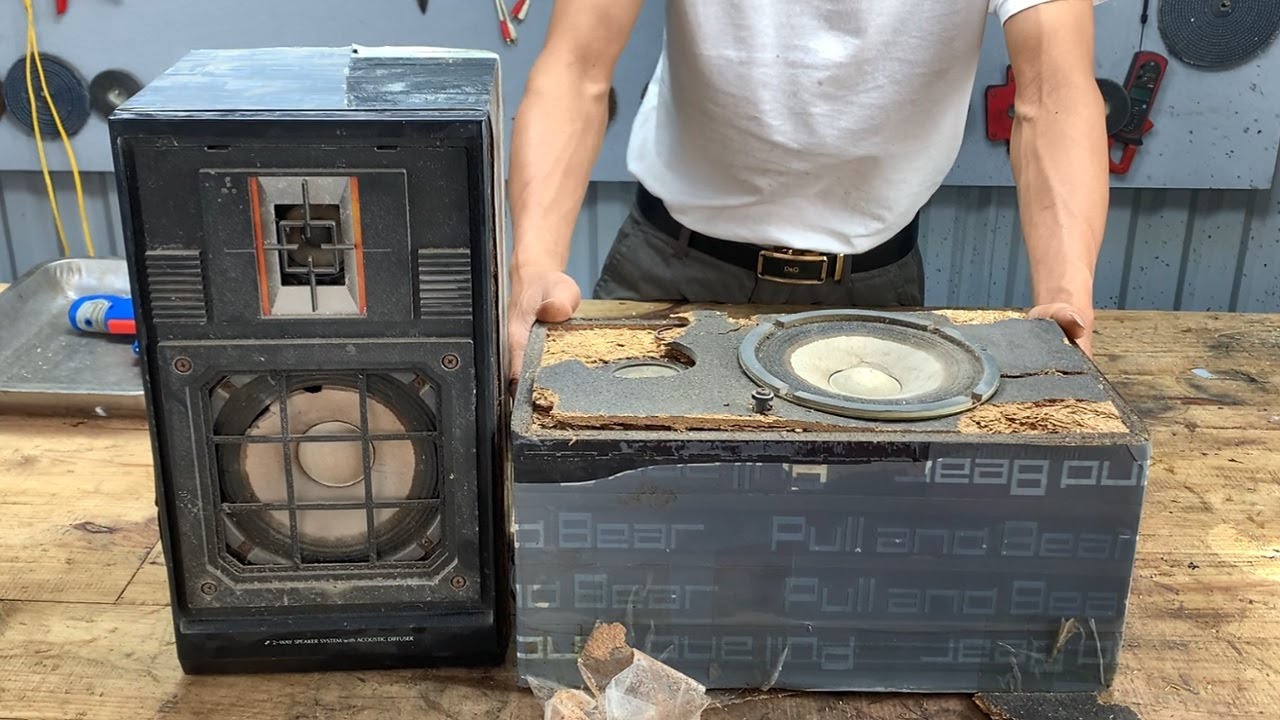 Classic Sansui Speaker Restoration // Successfully Restored Old Japanese Speaker