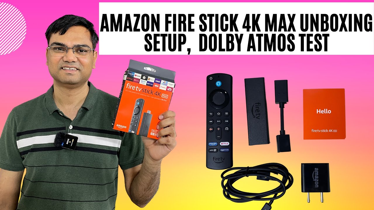(HI) Amazon fire tv stick 4k max unboxing and setup and testing dolby atmos features with soundbar