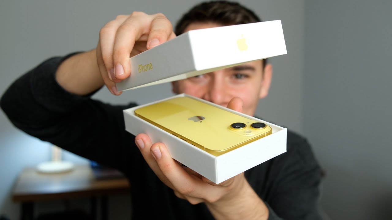 Sarı renk iPhone 14 kutu açılışı!