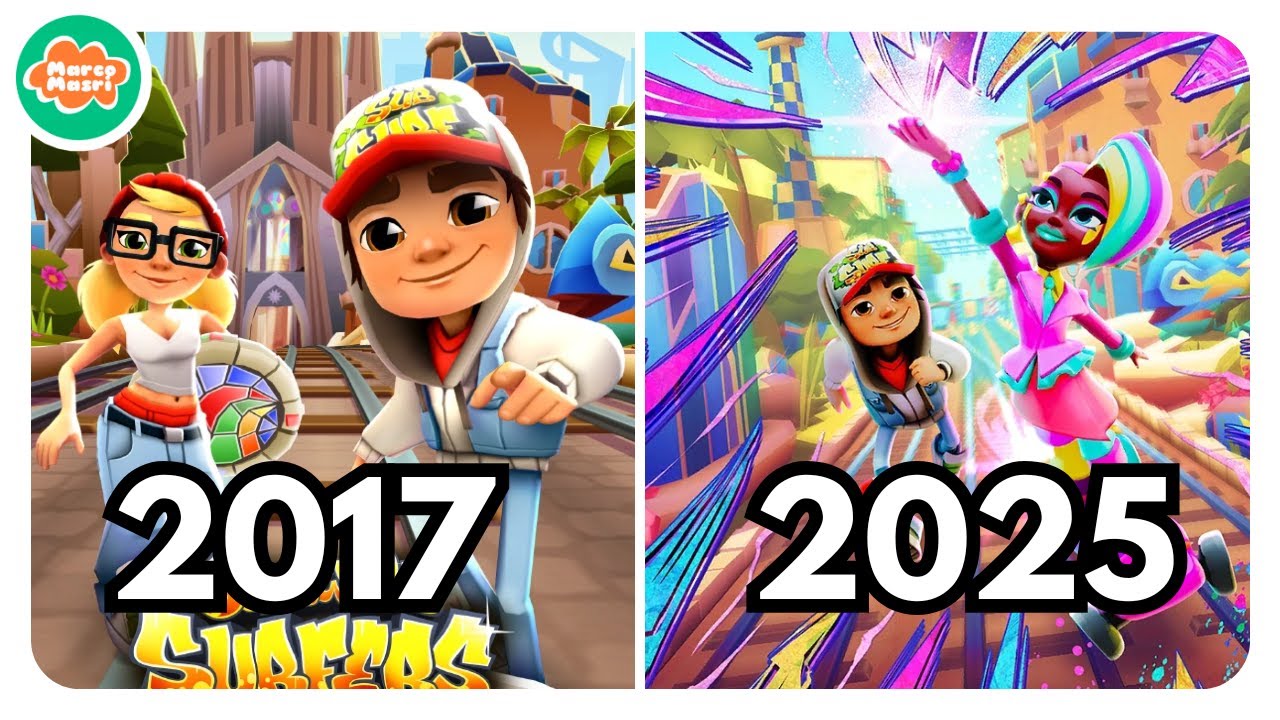 Evolution of BARCELONA Map in Subway Surfers | 2017 - 2025