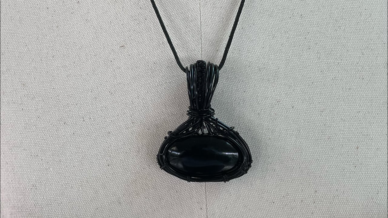 Custom Black Onyx “Oscar” Pendant #diy #wirewrap #fromfeetoyou
