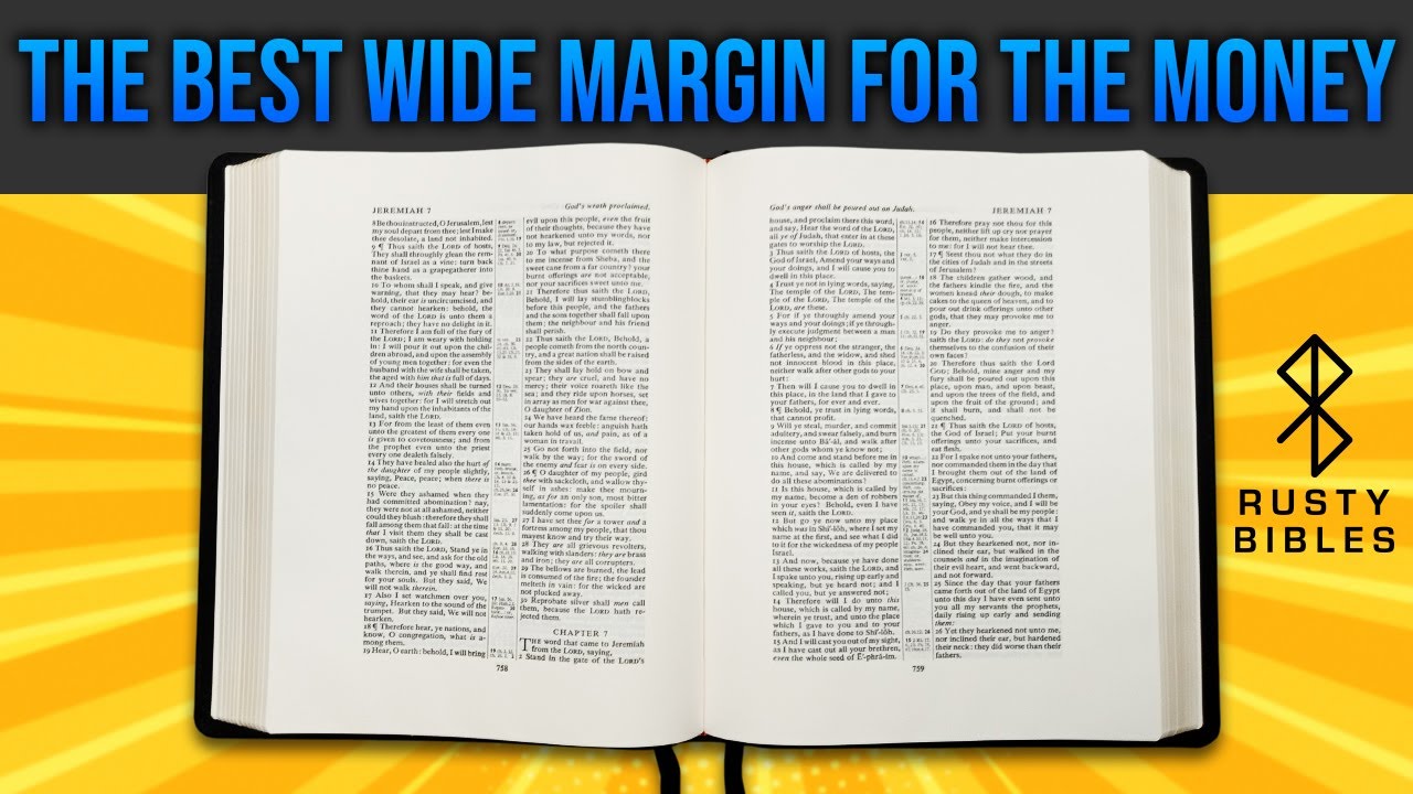 Looking For The Best KJV Wide Margin? Cambridge Has You Covered With The Concord WM. A Bible Review.
