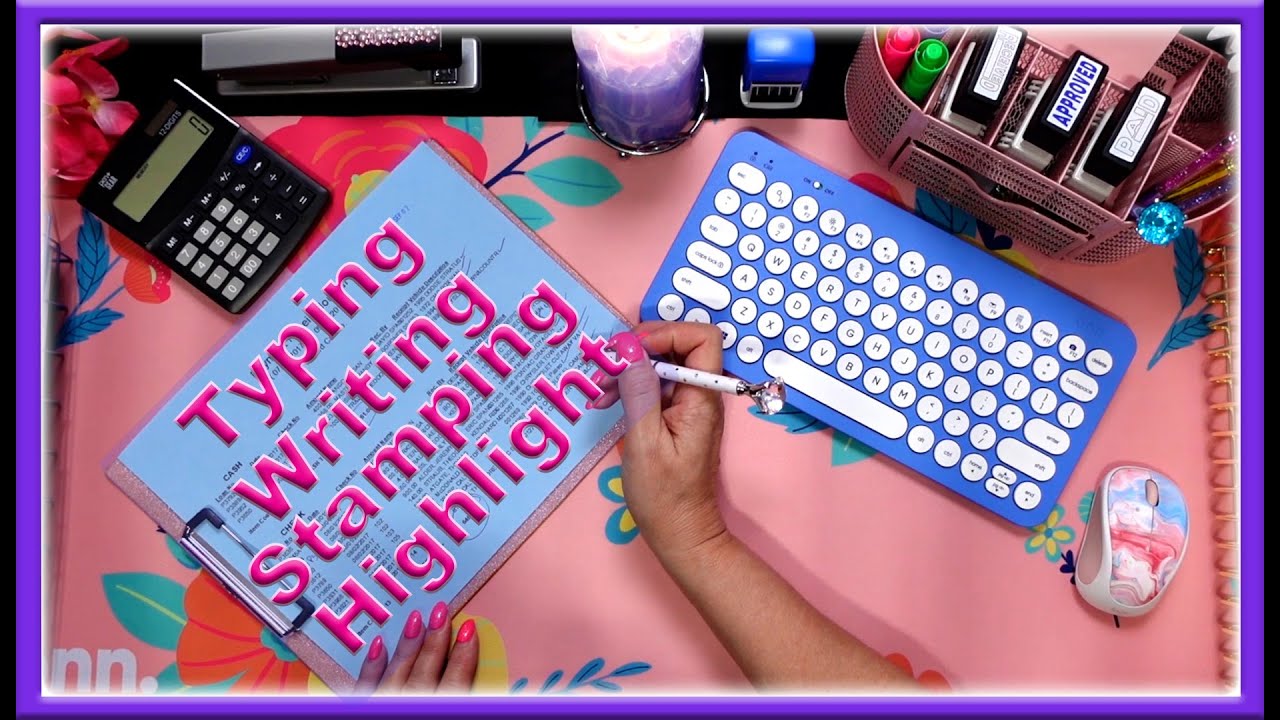 ASMR | Office Sounds | Paperwork | Typing | Stamping | Highlighting | Writing | No Talking