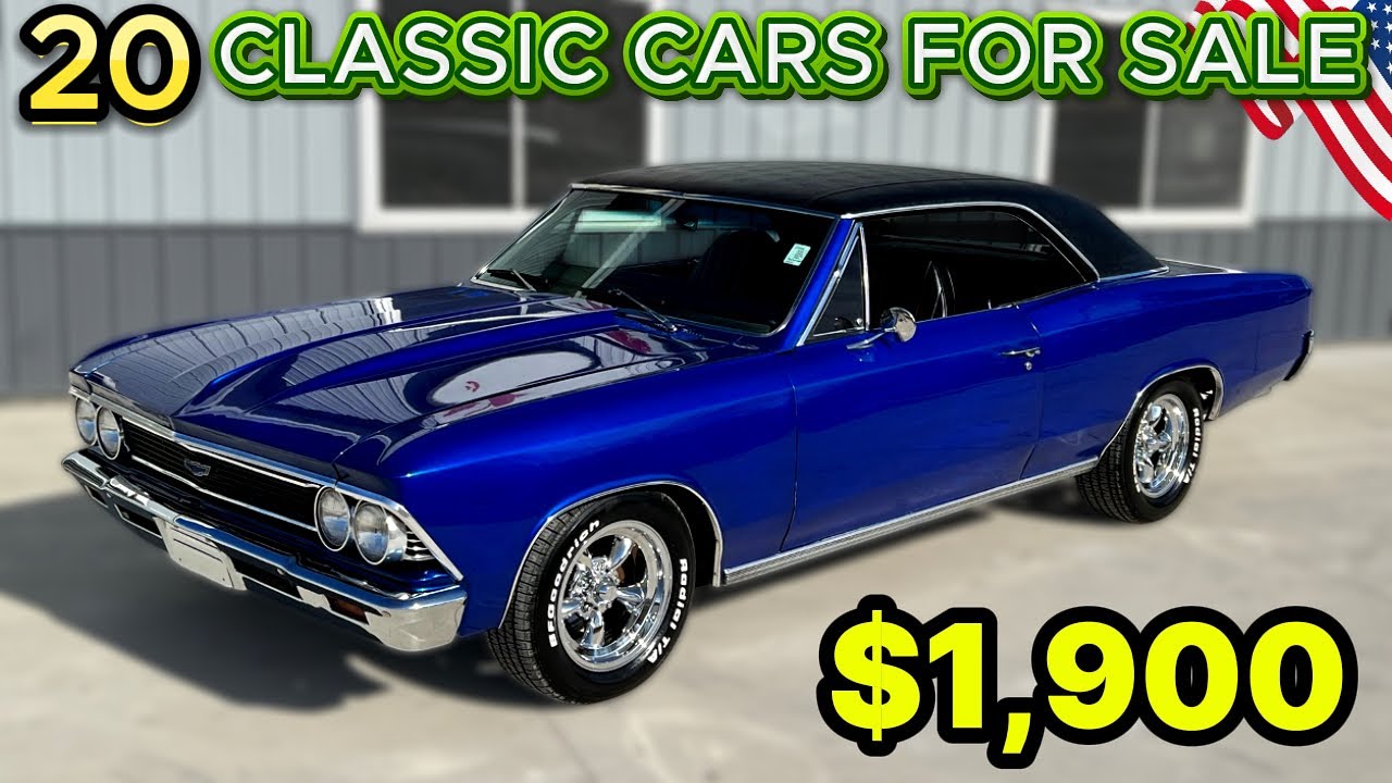 20 Beautiful Vintage Cars! Cheap Old Cars for Sale Today
