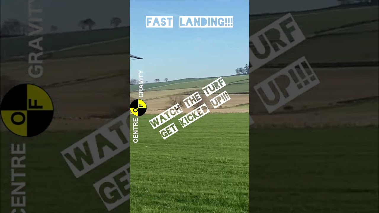 Scarily fast landing for a microlight!!  #microlight #aviation #shorts