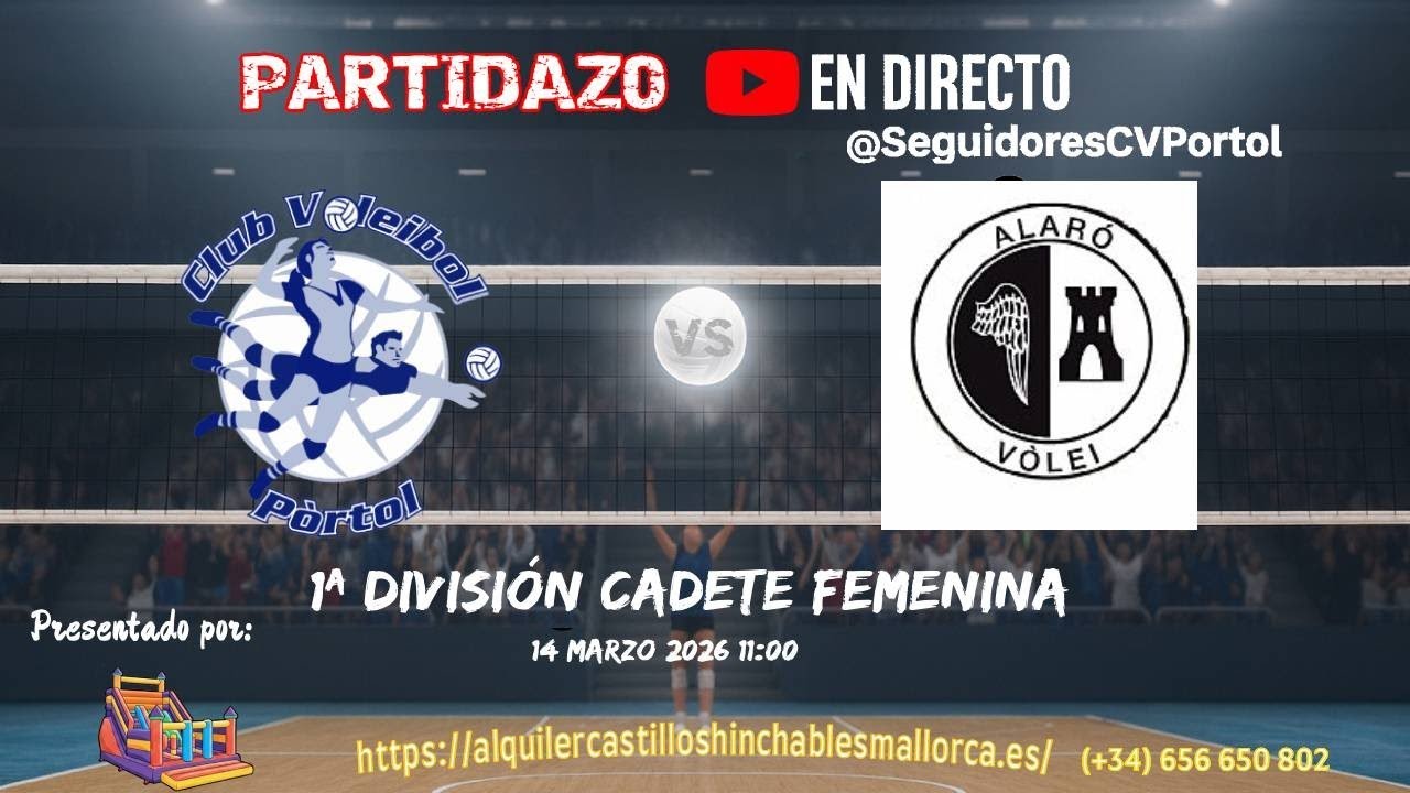 CV PÒRTOL vs ALARÓ VOLEI - 14/03/2026 - CAD FEM - Jornada 20