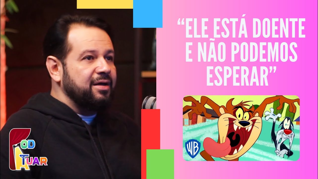 Dublador de Taz (Tazmania) Ricardo Juarez sobre substituir ex dublador - CORTES POD-ATUAR #67