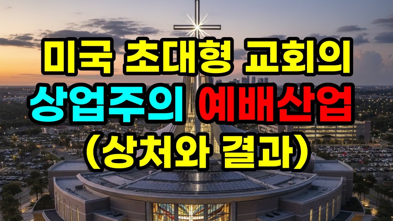미국 초대형 교회의 지나친 상업주의적 예배산업이 남긴 상처와 결과