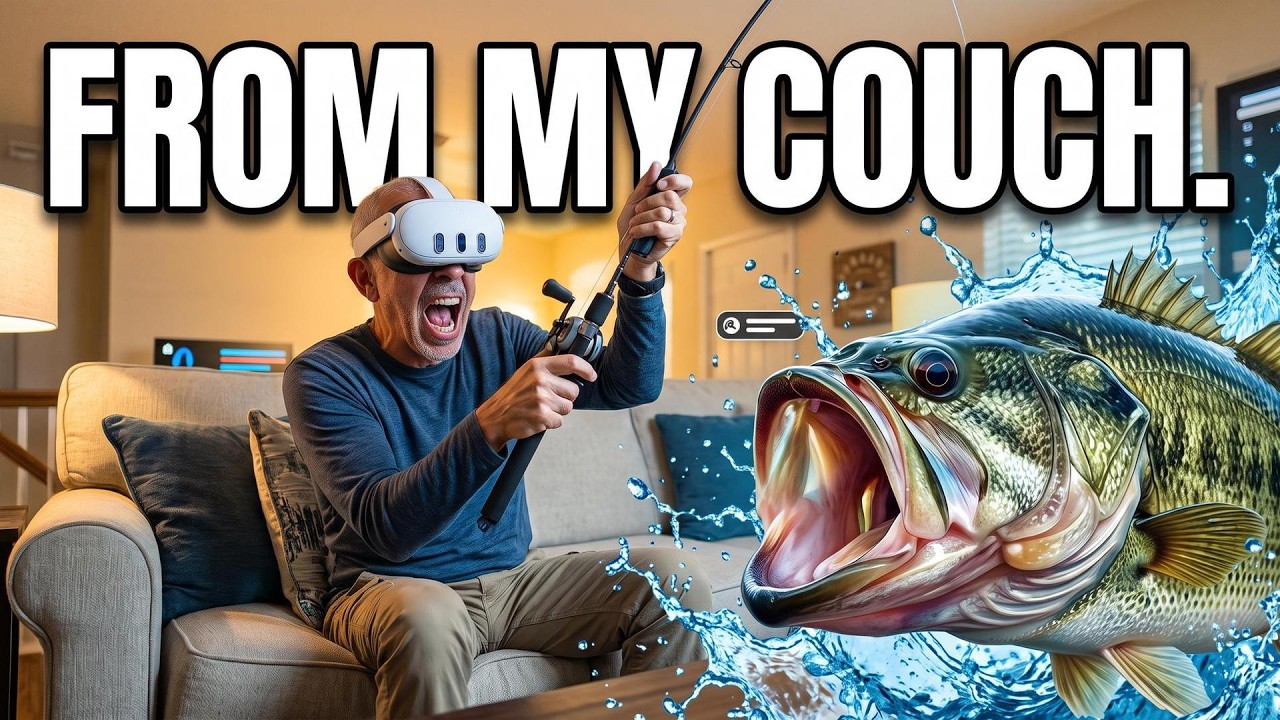 Дождливый день? Я всё равно пошел на рыбалку (в VR) | Meta Quest 3 Real VR Fishing