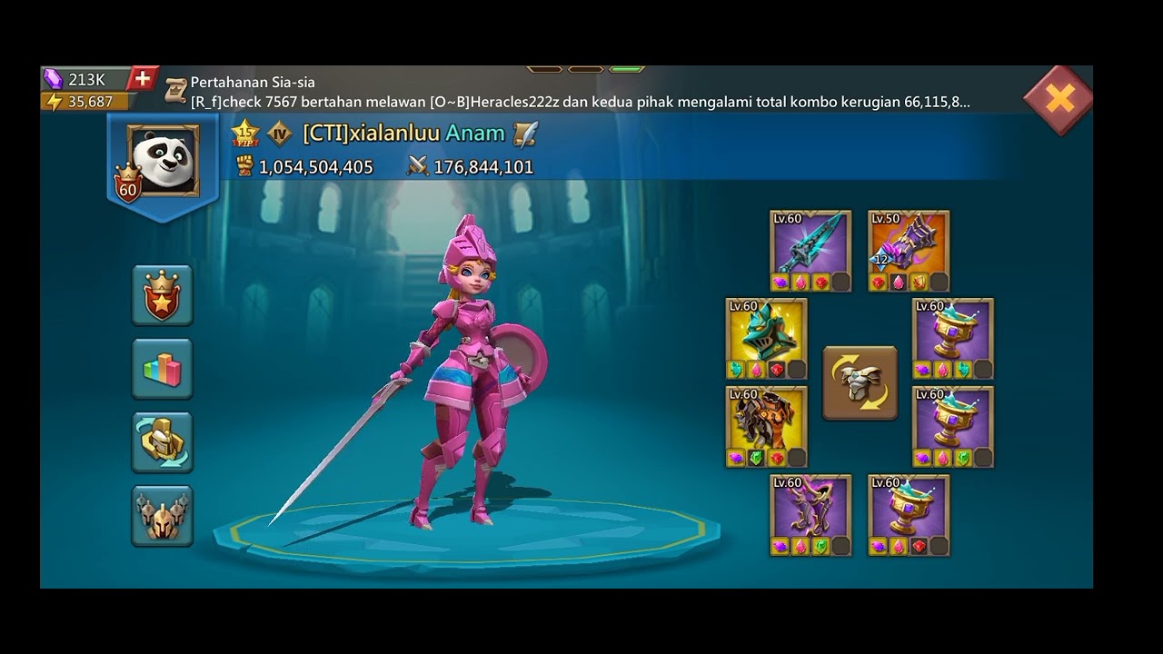 riview stats akun trap f2p #lordsmobile